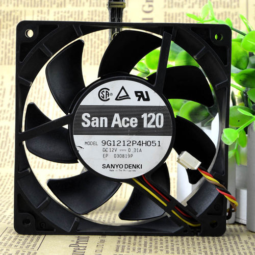 山洋 12cm 12025 12V 0.31A 9G1212P4H051 4针PWM风扇 机箱风扇