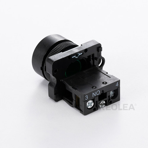 按钮开关自复位 22mm 带箭头符号 启动停止钮 XB2 点动开关平头钮