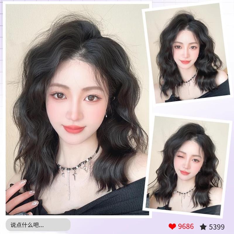 假发片增发量蓬松头顶补发卷发垫发片无痕隐形高颅顶两侧短发贴片