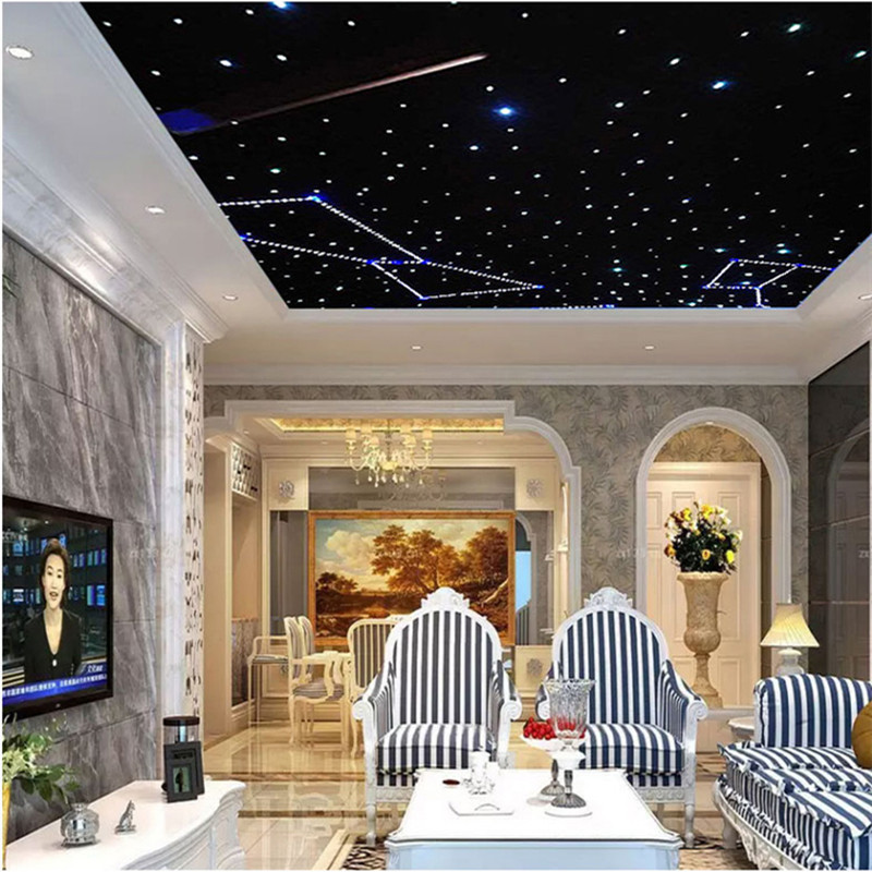 网红星空顶天花板新品光纤灯清酒吧家装卧室客厅别墅美容院餐厅