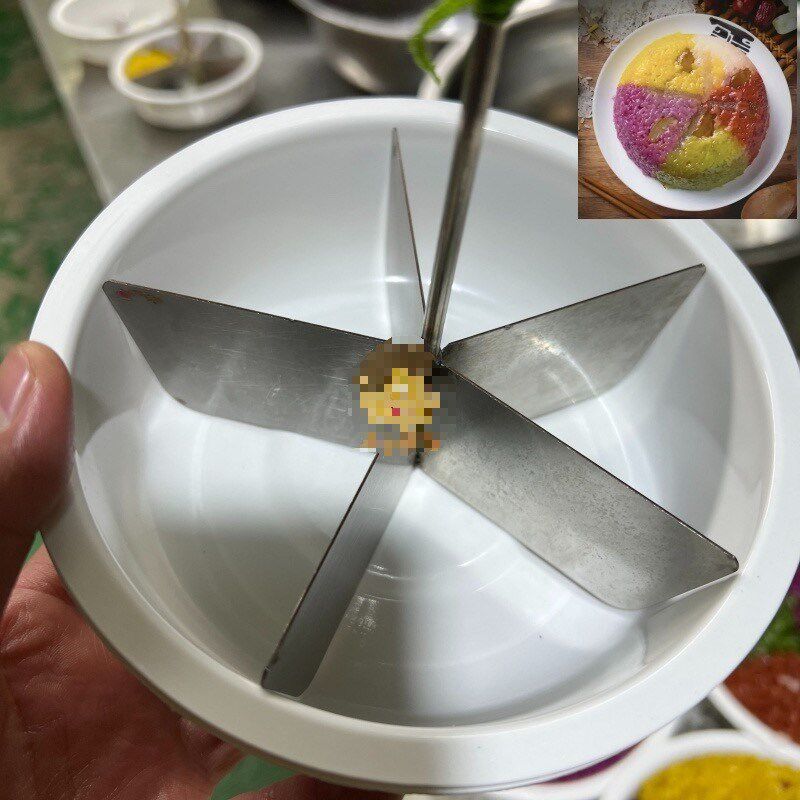 适用蒸五色糯米饭模具分割分隔器分格板格饭方便大碗小碗直径15/2