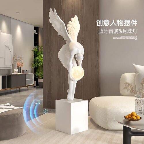 人物雕塑意式极简艺术落地摆件展厅店铺玄关美陈轻奢高级感装饰品