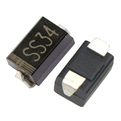 SS34贴片二极管3A/40V肖特基二极管SMA封装A型DO-214AC型号1N5822