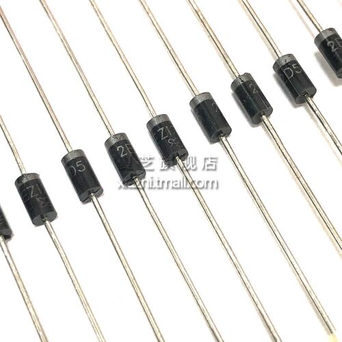 快恢复二极管HER102 HER103 HER104 1A--100v/200v/300v直插DO-41