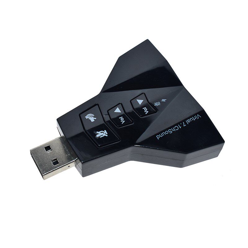USB声卡7.1外置 笔记本电脑独立声卡 usb转耳麦 3.5mm音频转接头