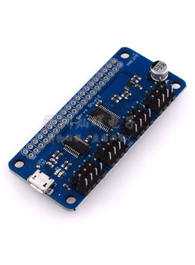 16路PWM舵机驱动板 控制器 USB 串口TTL IIC接口 219