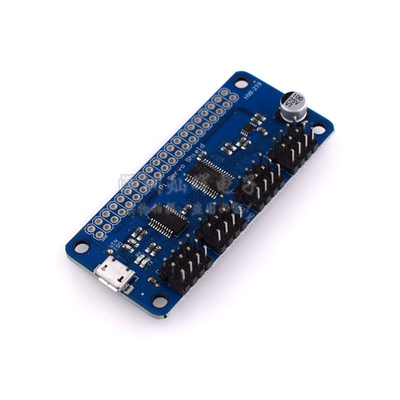 16路PWM舵机驱动板 控制器 USB 串口TTL IIC接口 219