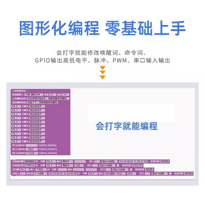 ASRPRO语音识别模块 4M/2M闪存芯片 天问离线语音智能控制继电器