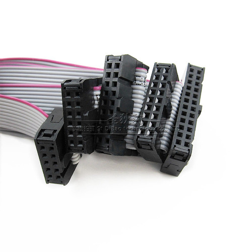 2.54MM 20CM 双头灰排线 FC-6P8P10P12P14P16P18P20P24P30P40P50P
