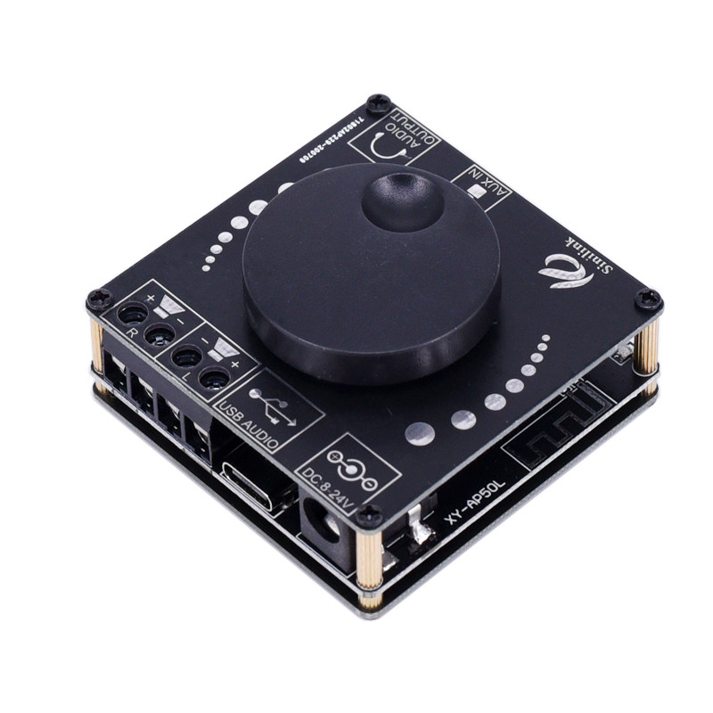 蓝牙音箱迷你小功放板电路diy 双声道数字12V带蓝牙音频解码器20w