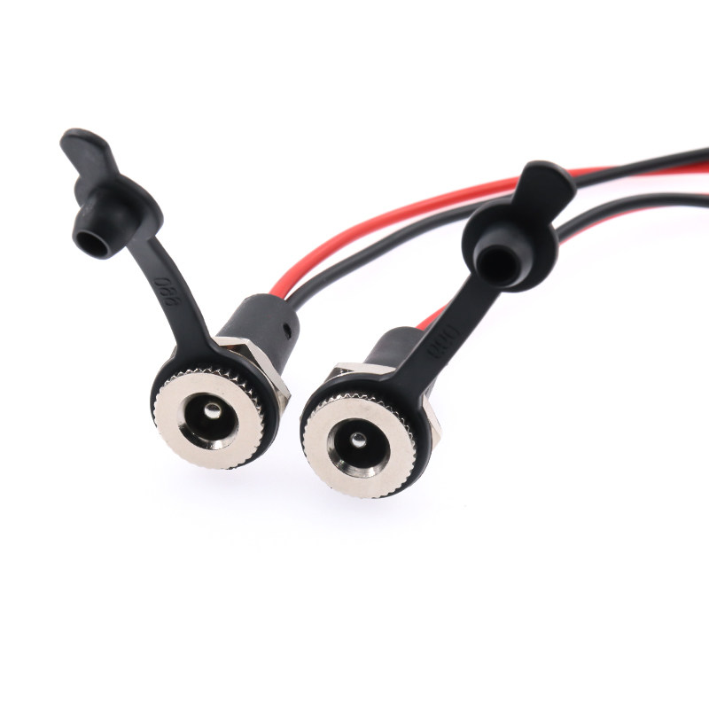 DC母头直流电源接口插座带线DC-099/022B防水DC母座5.5-2.1/2.5mm