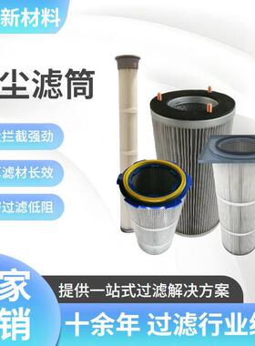 中净新材料潮湿粉尘除尘滤筒 重金属粉尘除尘滤筒 防静电除尘滤筒
