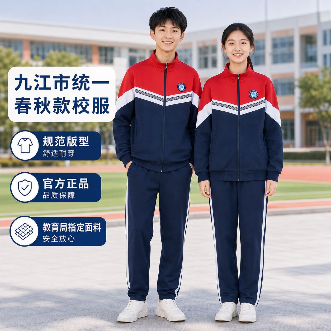 九江中学生春秋校服运动套装