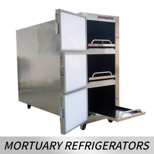 MORGUE FREEZER 3人尸体冷冻柜 组合式遗体冷藏箱 太平间停尸柜