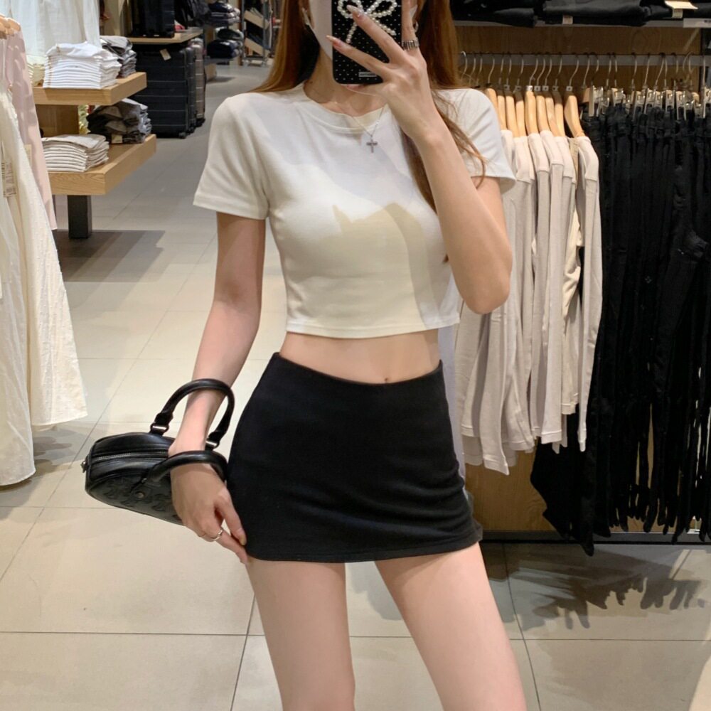 辣妹夏季防走光显瘦包臀瑜伽裙裤