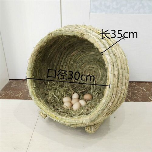 鸡窝草编大号母鸡生蛋窝鸡舍孵化用品鸭鹅猫狗草窝四季通用包邮