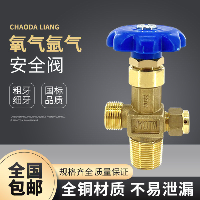 氧气瓶阀门开关阀配件小4升2l瓶头配件钢瓶总成二氧化碳QF-2C瓶阀