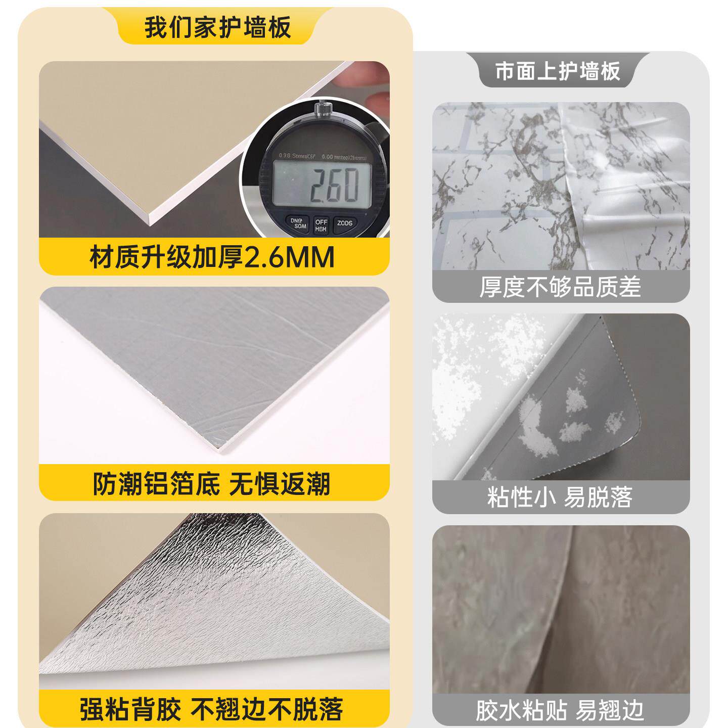 半墙护37867862墙板装内装修防水防墙面遮丑装潮饰板墙裙室贴纸自