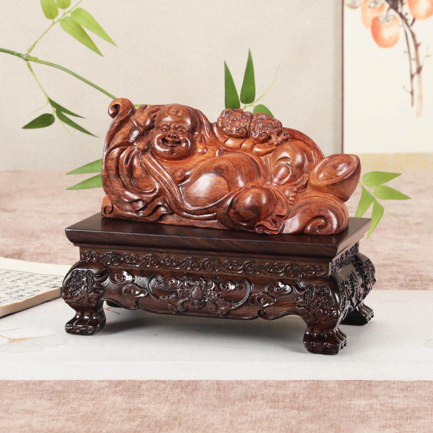 红木工艺品佛像摆件实木长方形花盆景奇石鱼瓶坛佛像底缸酒座2025