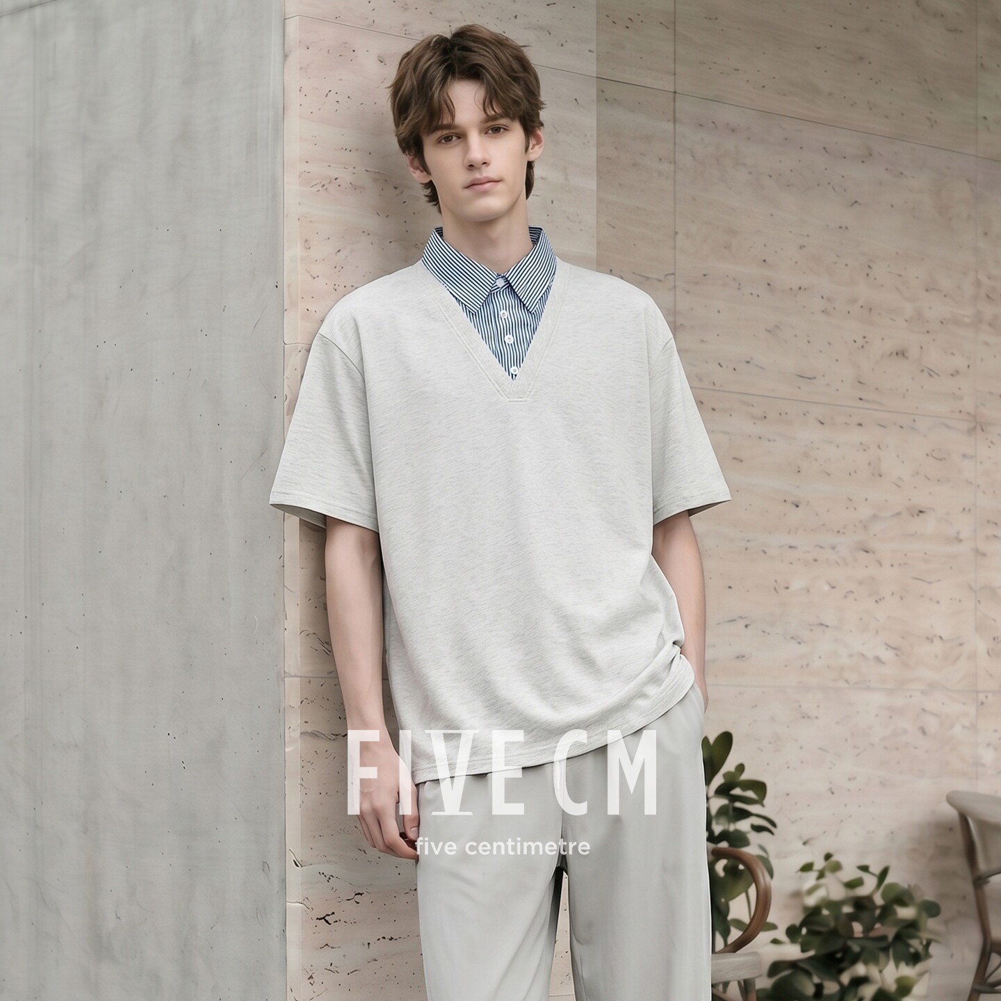itFIVECM休闲美式polo衫男