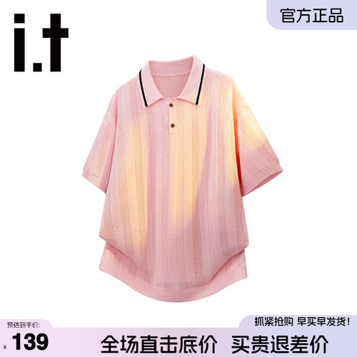 itFIVECM翻领短袖polo衫男女