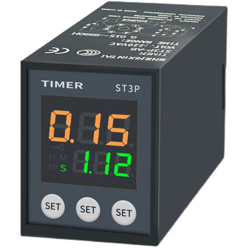 智能st3p时间继电器220v通电延时数显循环数字式JSZ3A可调24v380
