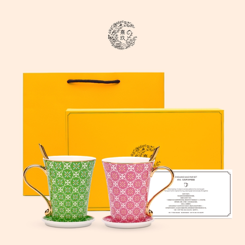 C9织光马克杯礼盒高骨瓷茶杯