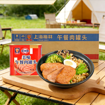 上海梅林美味午餐肉340g*24罐