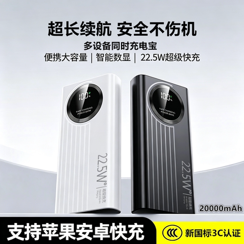 悟克2万毫安双向闪充充电宝