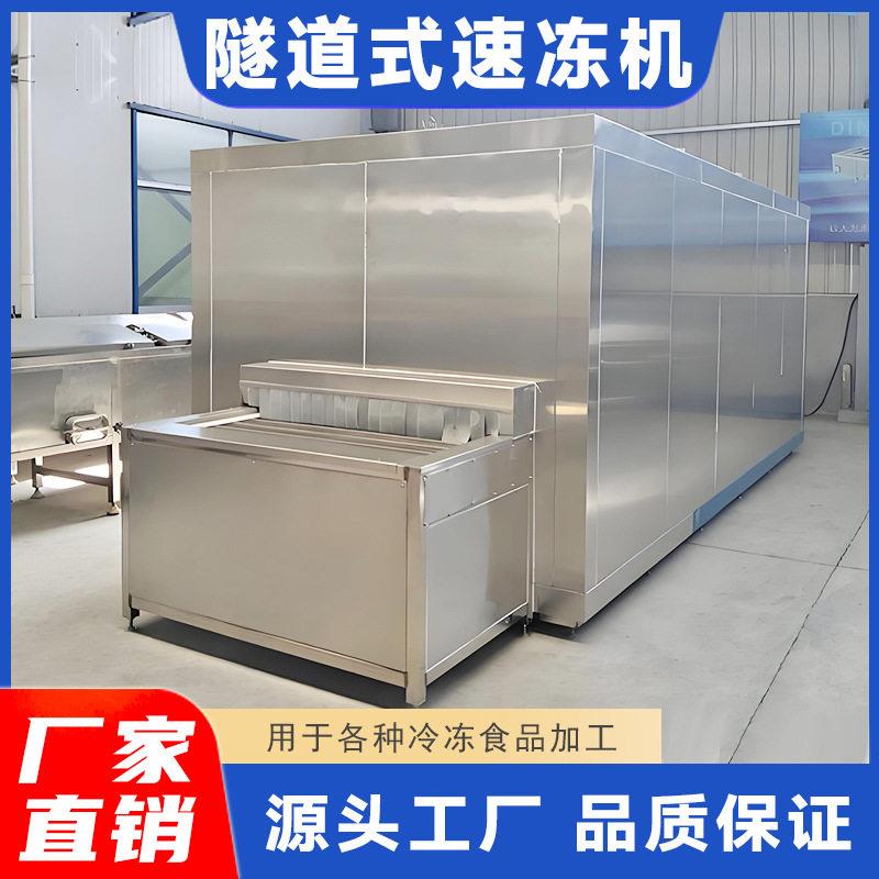 大型商用果蔬隧道式速冻机胡萝卜粒黄瓜芋头连续式速冻设备