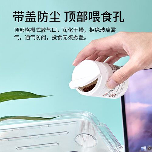 桌面鱼缸小型家用客厅超白塑料精致生态造景亚克力网红养金鱼防摔