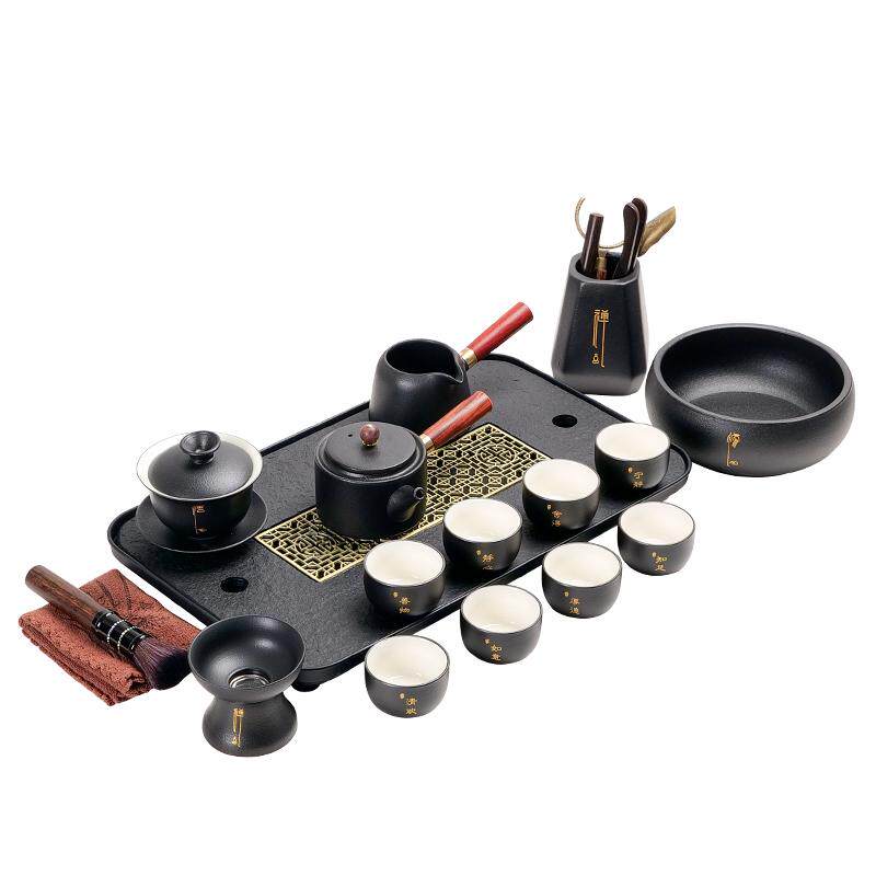 整套茶具套装家用高档茶泡奢新款会客茶杯功夫轻茶壶一台陶瓷2024