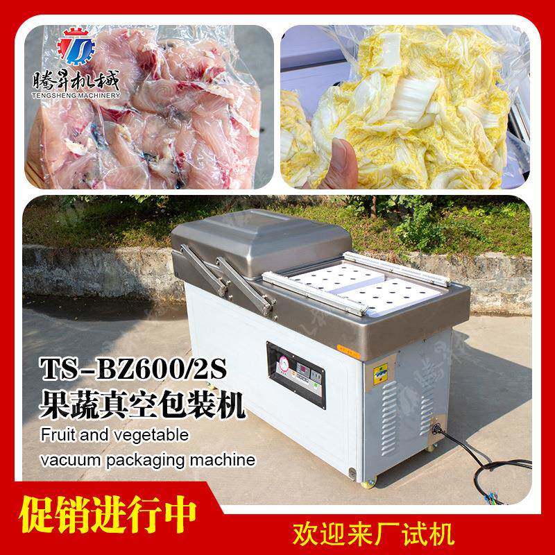 腾昇真空包装机肉制品干湿两用食品工艺品封口机双室打包机