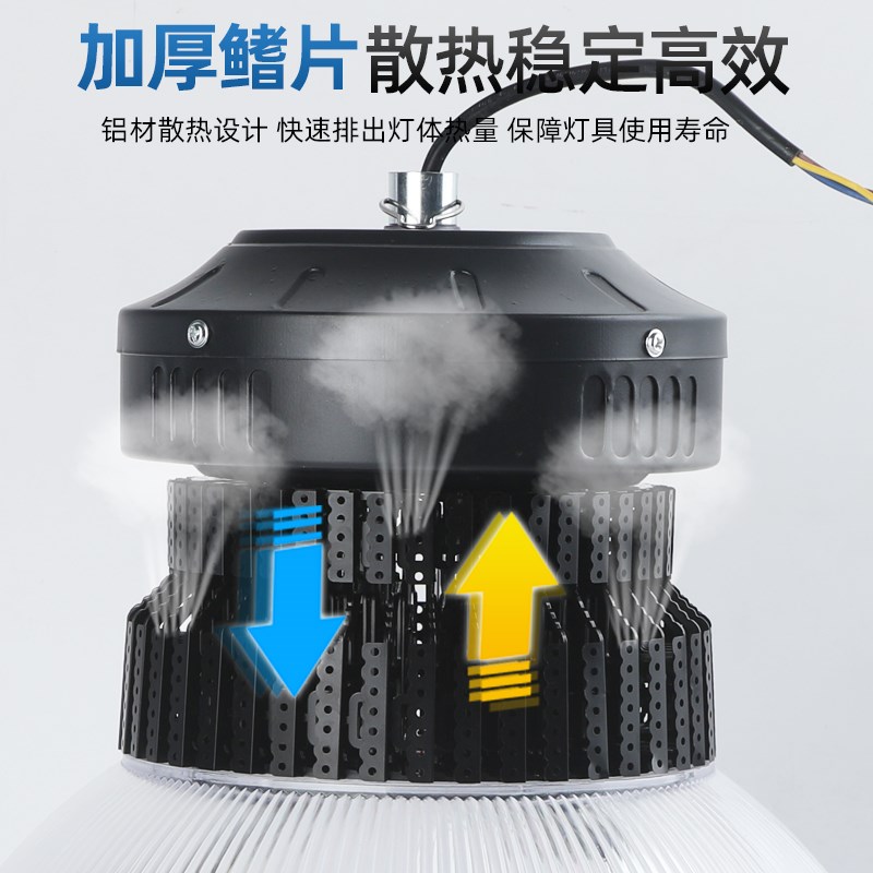 亚明led工矿灯厂房工厂照明灯超亮仓库灯广照灯天棚灯工业风吊灯