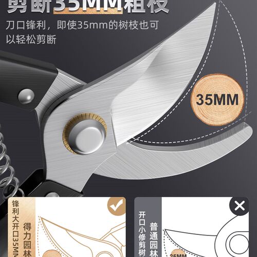 日本进口sk5园林剪刀修枝剪花剪树枝果树园艺专用大剪刀省力剪子