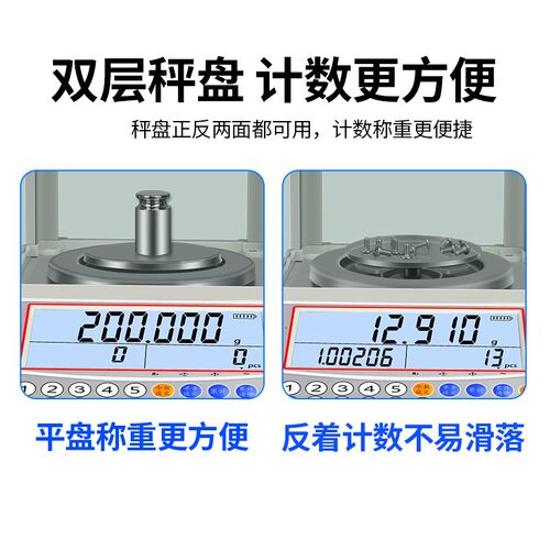电子天平0.001g千分之一计数天平秤1mg黄金珠宝称重电子称配料秤