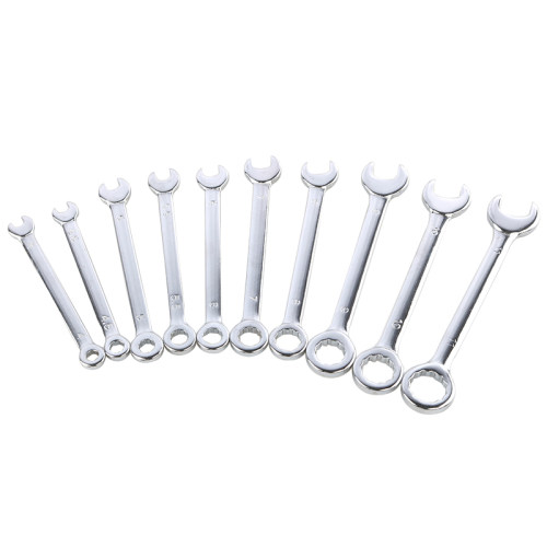 10件套公英制迷你开口两用扳手梅花开口两用扳手套装工具4-11mm