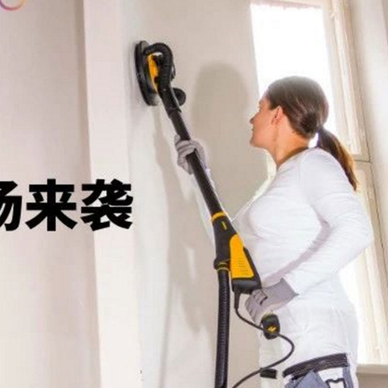 磨卡墙面抛光摩卡打磨机工具无尘自吸长杆墙壁机吸顶腻子无刷砂纸