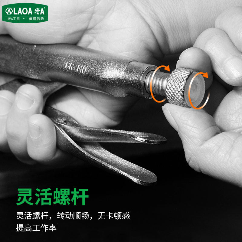 老A 台湾多功能大力钳万用手动压力钳 固定钳加力钳子C型夹钳工具