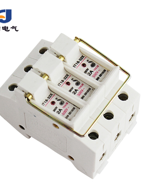 RT18-32/63X 1/2/3/4P熔断器底座陶瓷熔丝带指示灯32A保险丝座