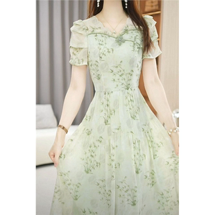 时尚 小香风连衣裙2024夏季 显瘦遮肉薄款 修身 轻奢a字裙子超仙 新款