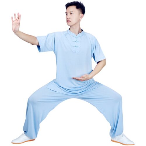 2026新款小和山太极服装女洋气冰牛奶丝太极拳练功服男夏透气短袖