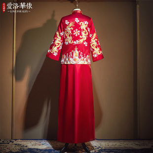 2026新款秀禾服男士龙凤褂中式礼服新郎结婚敬酒服男款唐装秀和服