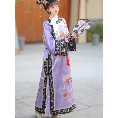 2026新款吉祥如意清代格格服装新中式宫廷风清朝服饰旗装国风汉服