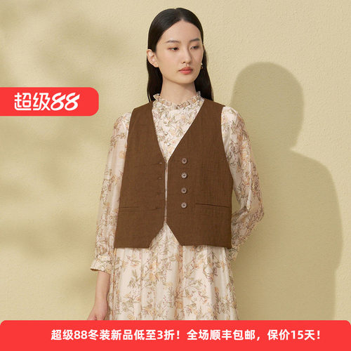 新中式棉质马甲百搭背心马夹外套