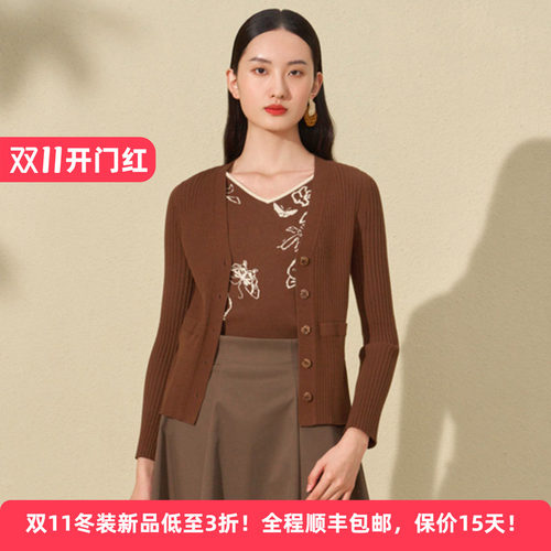 两件套时尚优雅百搭针织衫女上衣