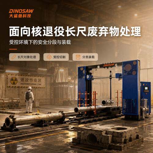 核退役拆除切割设备混凝土不锈钢结构钢石墨切割金刚石绳锯机