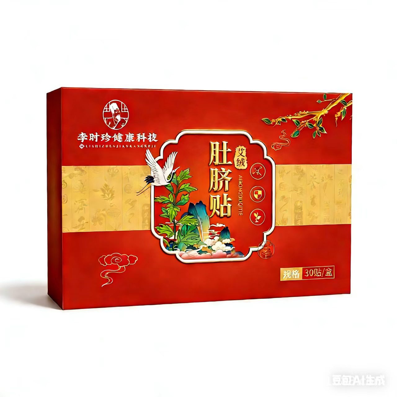 李时珍健康科技艾绒肚脐贴艾灸贴