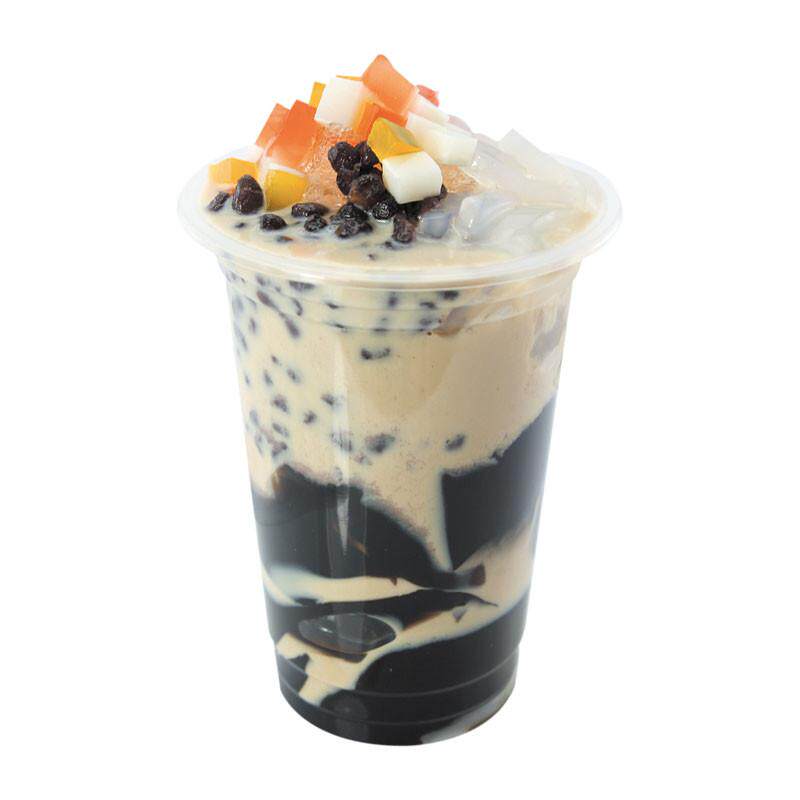 95口径一次性塑料奶茶杯透明1000饮料商用豆浆粉只杯盖装带杯子冰