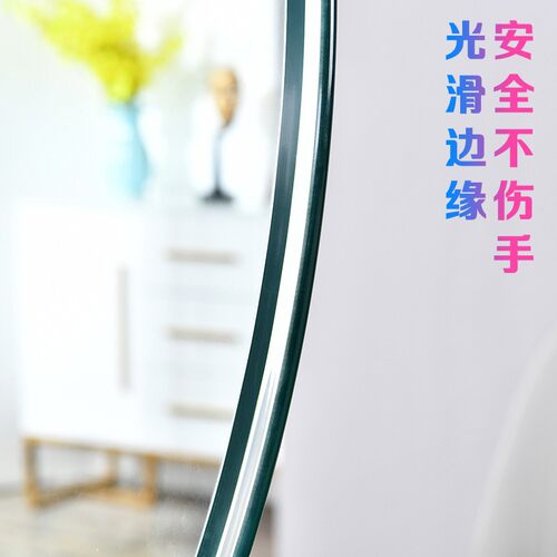 钢化玻璃桌面圆形定做长方形茶几透明大圆桌转盘餐桌钢化玻璃台面